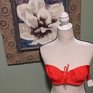 🆕 Ninety-Nine Multi-Wear Strap Bikini Swim Top  / Cherry / Medium